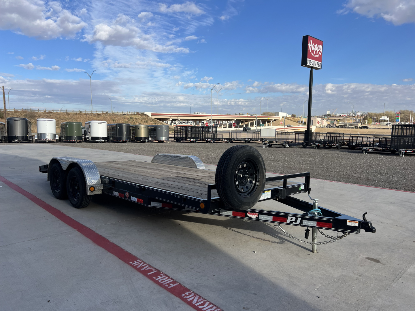 Used 2022 PJ 83"x18' Channel Car Hauler – C5