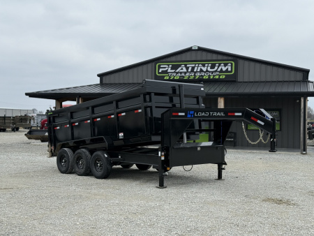 New 2026 Load Trail DG 83X16 HIGH SIDE TELESCOPIC W/14 PLYS AND 7 GAUGE FLOOR 21K GVWR GOOSENECK Dump Trailer