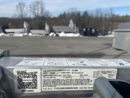 Used 2024 Used Aluma Trailers 638BT Aluminum Utility Trailer w/ Bi Fold Ramp - 2000# GVWR