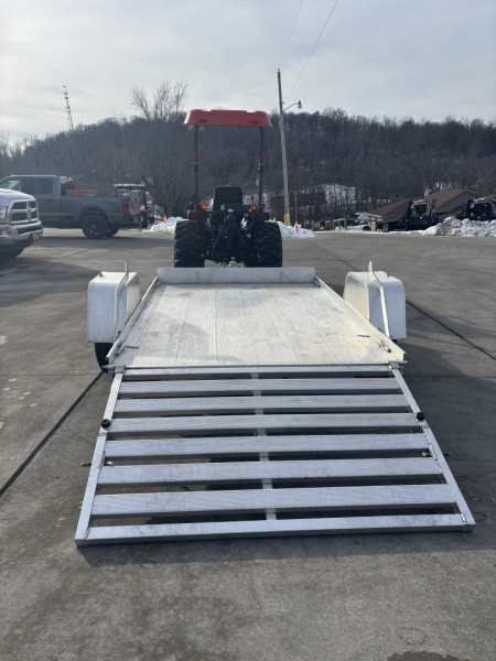 Used 2024 Used Aluma Trailers 638BT Aluminum Utility Trailer w/ Bi Fold Ramp - 2000# GVWR