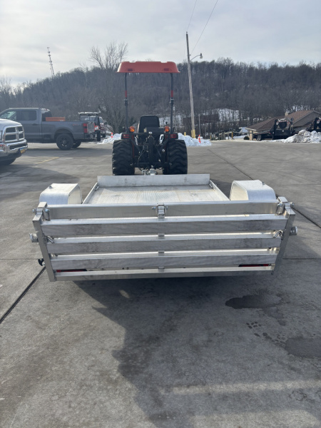 Used 2024 Used Aluma Trailers 638BT Aluminum Utility Trailer w/ Bi Fold Ramp - 2000# GVWR