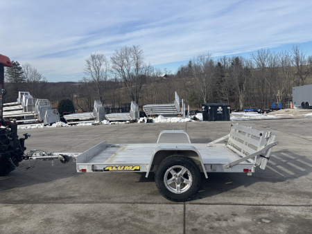 Used 2024 Used Aluma Trailers 638BT Aluminum Utility Trailer w/ Bi Fold Ramp - 2000# GVWR