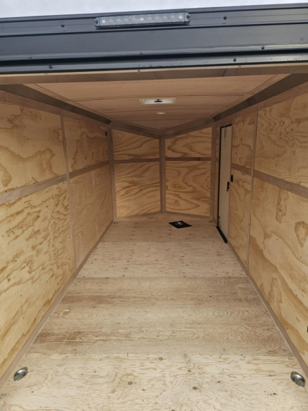 New ENCLOSED CARGO 2026 CONTINENTAL VHW714TA2 7x14 7000 GVWR BLACK PACKAGE LOADED TRAILER RAMP