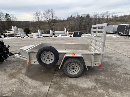 Used 2019 Alumatech Trailers 5x8 Aluminum Utility Trailer W/ Tool Box - Ramp - 2990# GVWR