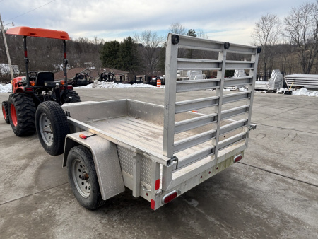 Used 2019 Alumatech Trailers 5x8 Aluminum Utility Trailer W/ Tool Box - Ramp - 2990# GVWR
