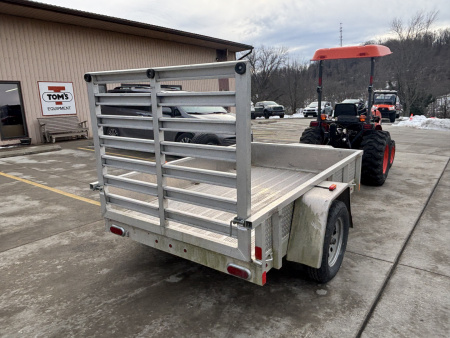 Used 2019 Alumatech Trailers 5x8 Aluminum Utility Trailer W/ Tool Box - Ramp - 2990# GVWR