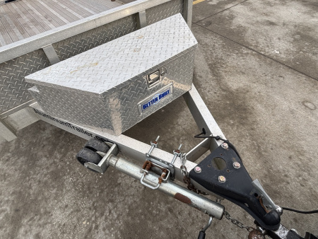 Used 2019 Alumatech Trailers 5x8 Aluminum Utility Trailer W/ Tool Box - Ramp - 2990# GVWR