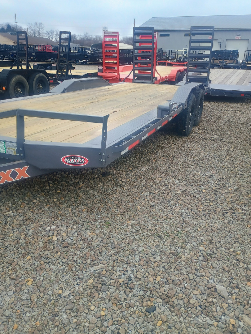 New 2026 RAWMAXX EQUIPMENT ECX22BP14K 83X22 TA CARHAULER (GVW:14000) SHADOW GRAY