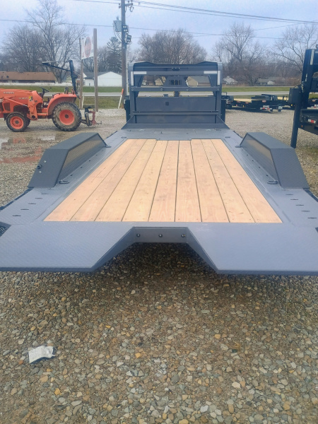 New 2026 RAWMAXX TILT GTX22GN14K 102X22 TA GOOSENECK PARTIAL TILT (GVW:14000) SHADOW GRAY