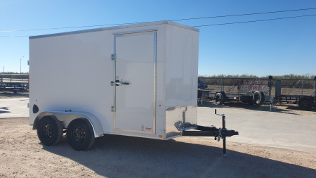 New 2026 Compass 6'x12' Enclosed Cargo Trailer - Indigo DLX