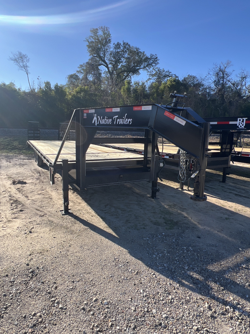 New 2026 Native Trailers 97X30 GN 14K Flatbed Trailer