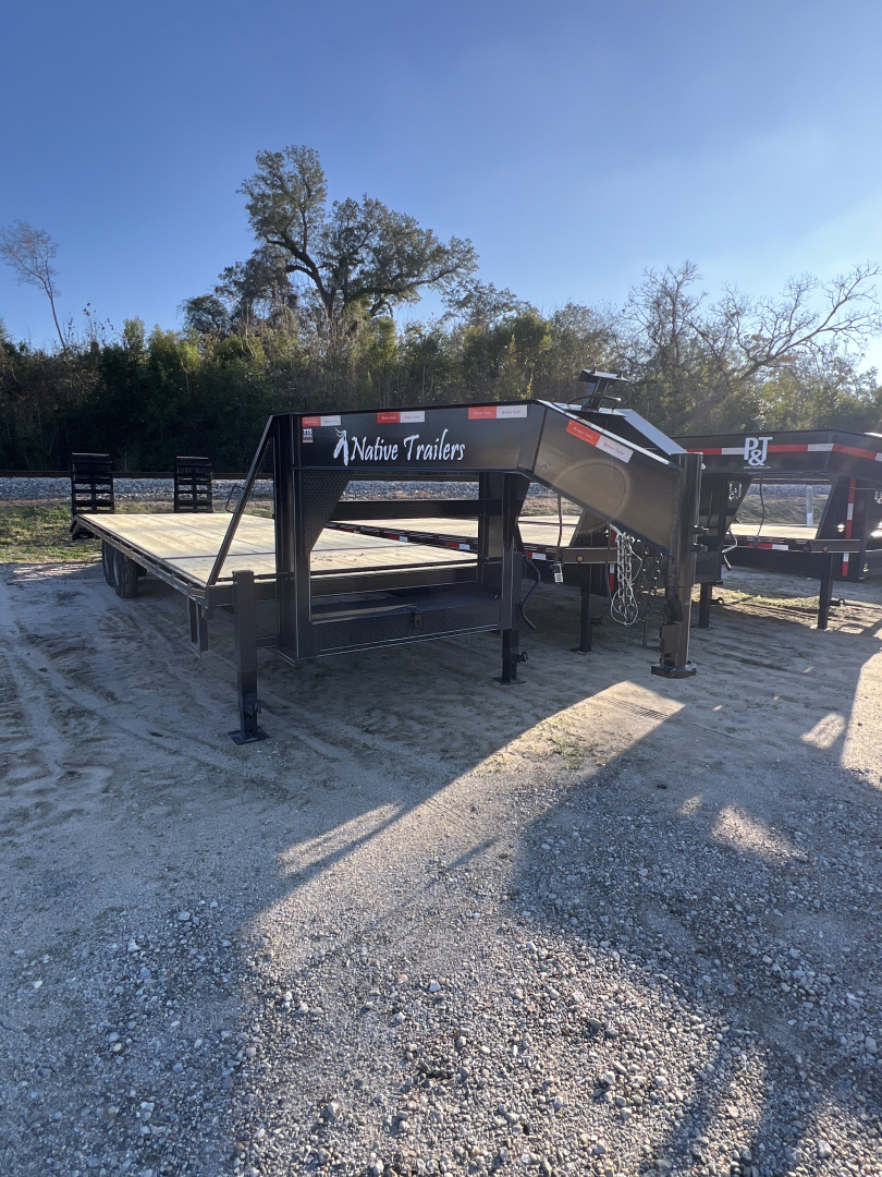 New 2026 Native Trailers 97X30 GN 14K Flatbed Trailer