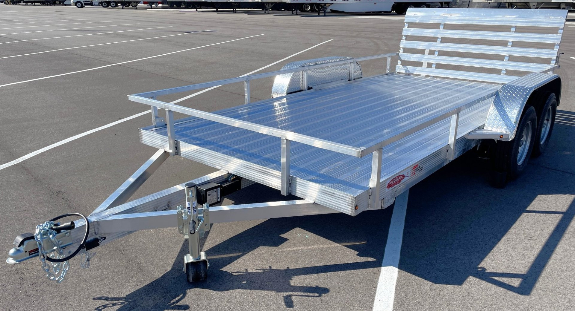 New Cherokee 14'x76" Tandem Axle Aluminum Utility Trailer 7000 GVWR