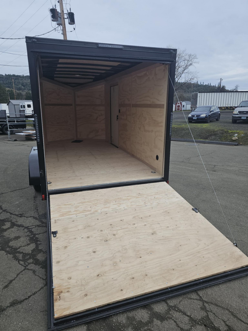 New ENCLOSED CARGO 2026 CONTINENTAL VHW714TA2 7x14 7000 GVWR BLACK PACKAGE LOADED TRAILER RAMP