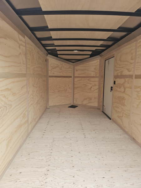 New ENCLOSED CARGO 2026 CONTINENTAL VHW714TA2 7x14 7000 GVWR BLACK PACKAGE LOADED TRAILER RAMP