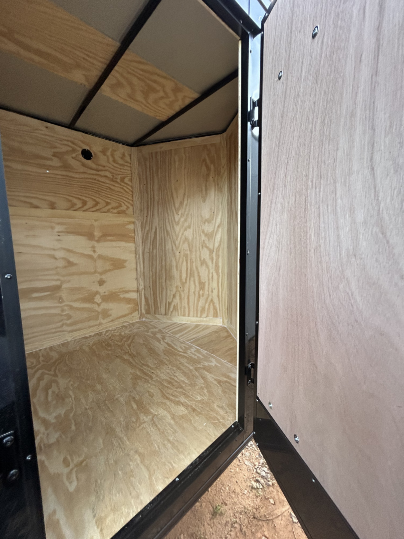 New 2026 Family Trailer 6x12 Tandem Axles Cargo / Enclosed Trailer-Screwless Exterior-Blackout Pkg-Rear Spoiler