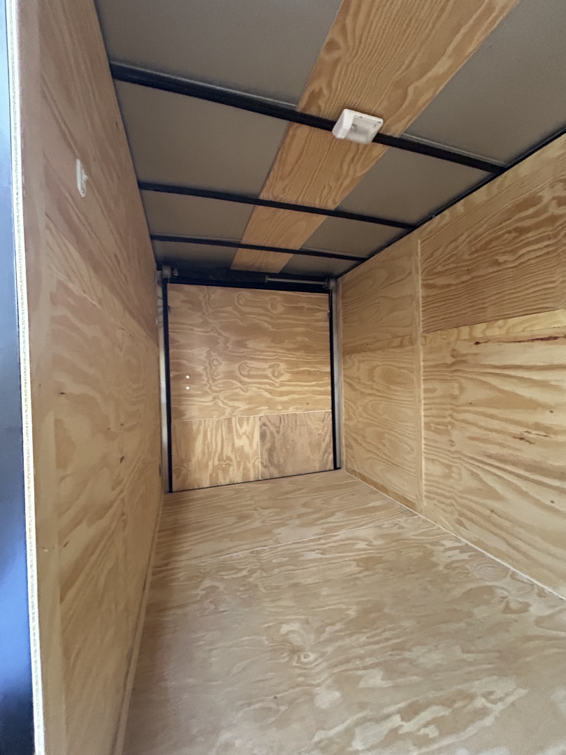 New 2026 Family Trailer 6x12 Tandem Axles Cargo / Enclosed Trailer-Screwless Exterior-Blackout Pkg-Rear Spoiler