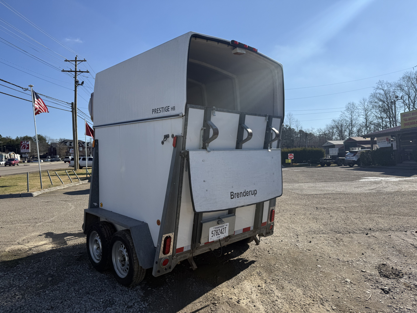 Used 1979 Brenderup 1 HORSE TRAILER Stock / Stock Combo Trailer