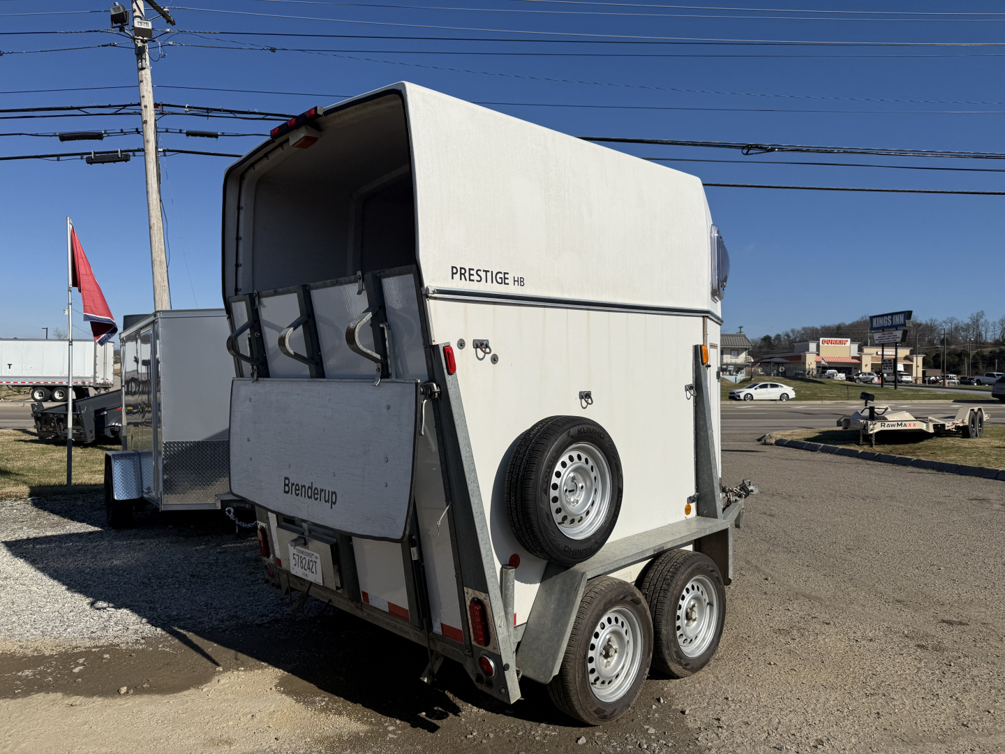 Used 1979 Brenderup 1 HORSE TRAILER Stock / Stock Combo Trailer