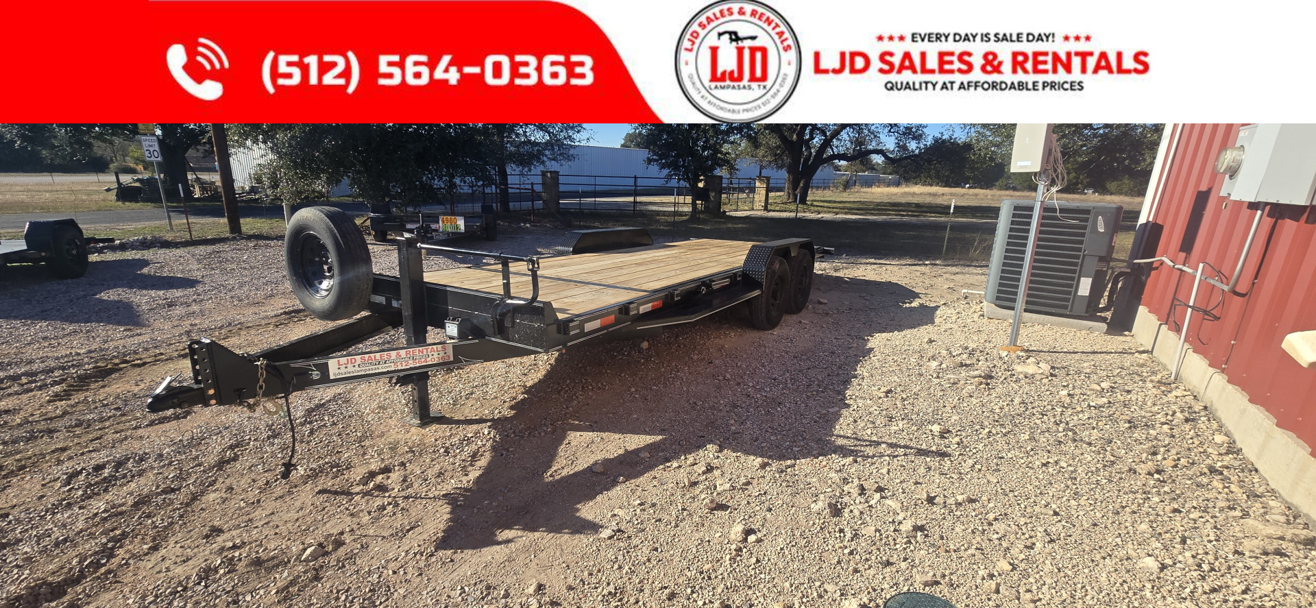 Used 2025 AMW - Tilt Trailer / Equipment Trailer 22'- Heavy Duty