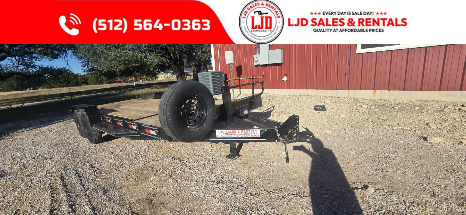 Used 2025 AMW - Tilt Trailer / Equipment Trailer 22'- Heavy Duty