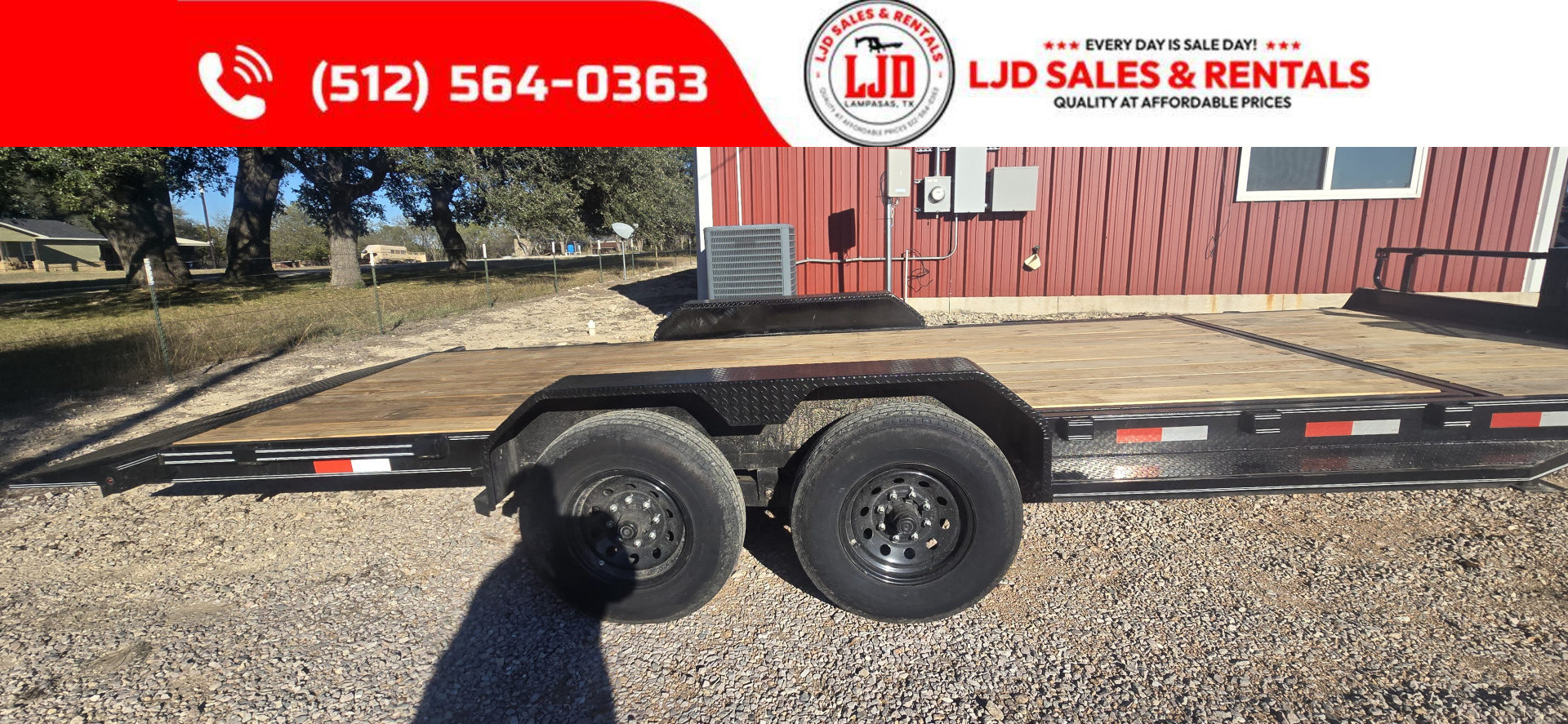 Used 2025 AMW - Tilt Trailer / Equipment Trailer 22'- Heavy Duty