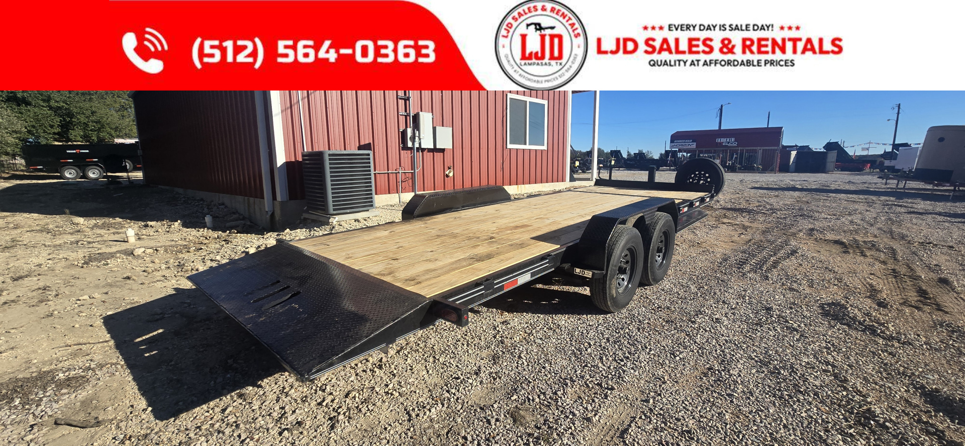 Used 2025 AMW - Tilt Trailer / Equipment Trailer 22'- Heavy Duty