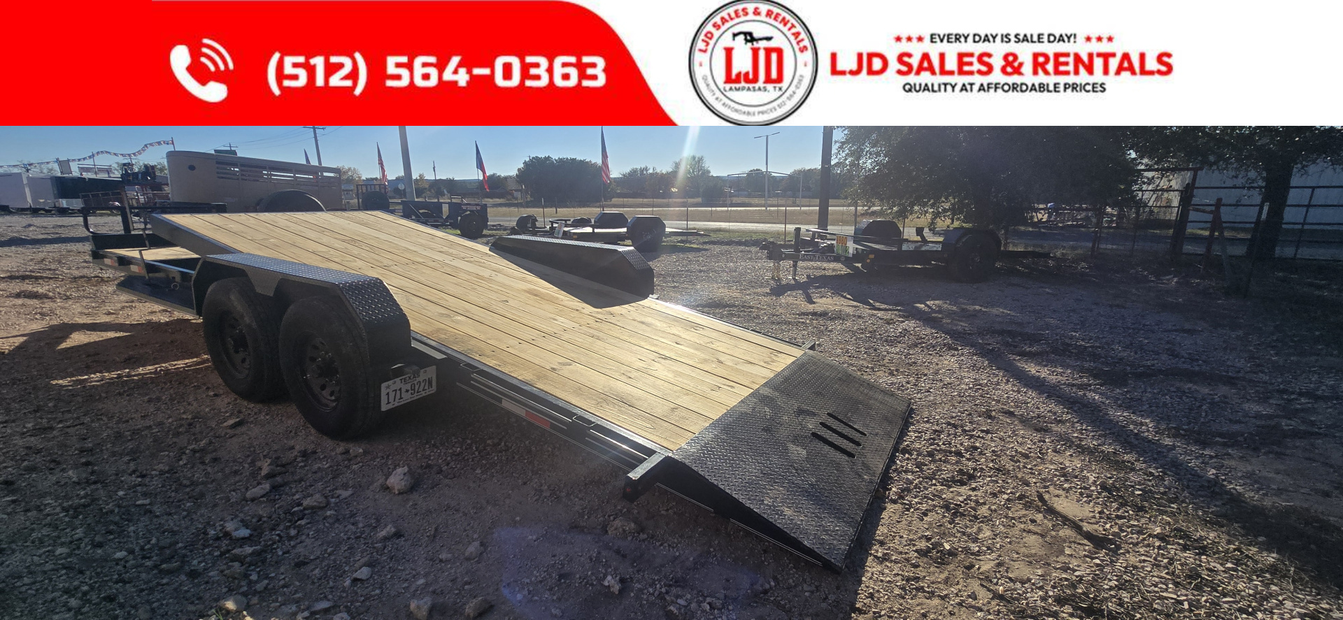 Used 2025 AMW - Tilt Trailer / Equipment Trailer 22'- Heavy Duty