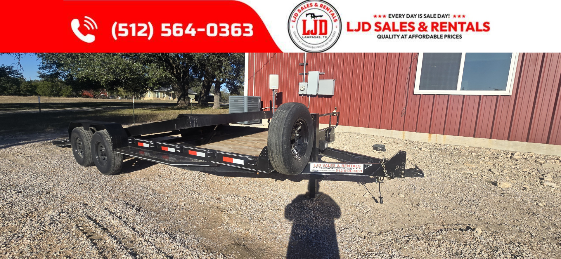 Used 2025 AMW - Tilt Trailer / Equipment Trailer 22'- Heavy Duty