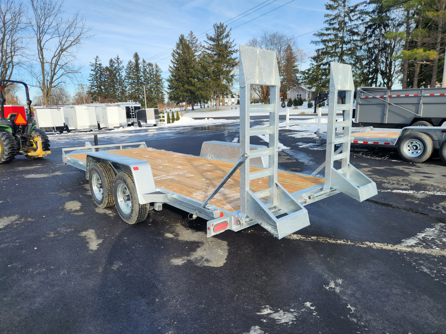 New 2026 BWISE EH10 82x18 10K Tandem Axle Equipment Trailer