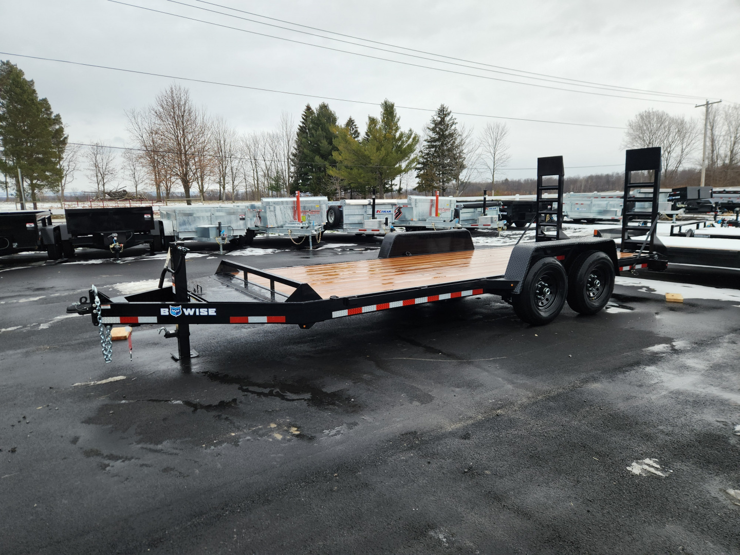 New 2026 BWISE EH14 82x18 14K Tandem Axle Equipment Trailer for sale in ...