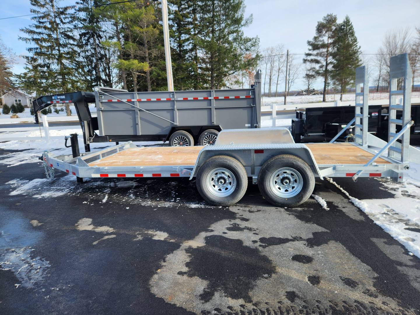 New 2026 BWISE EH14 82x16 14K Tandem Axle Equipment Trailer