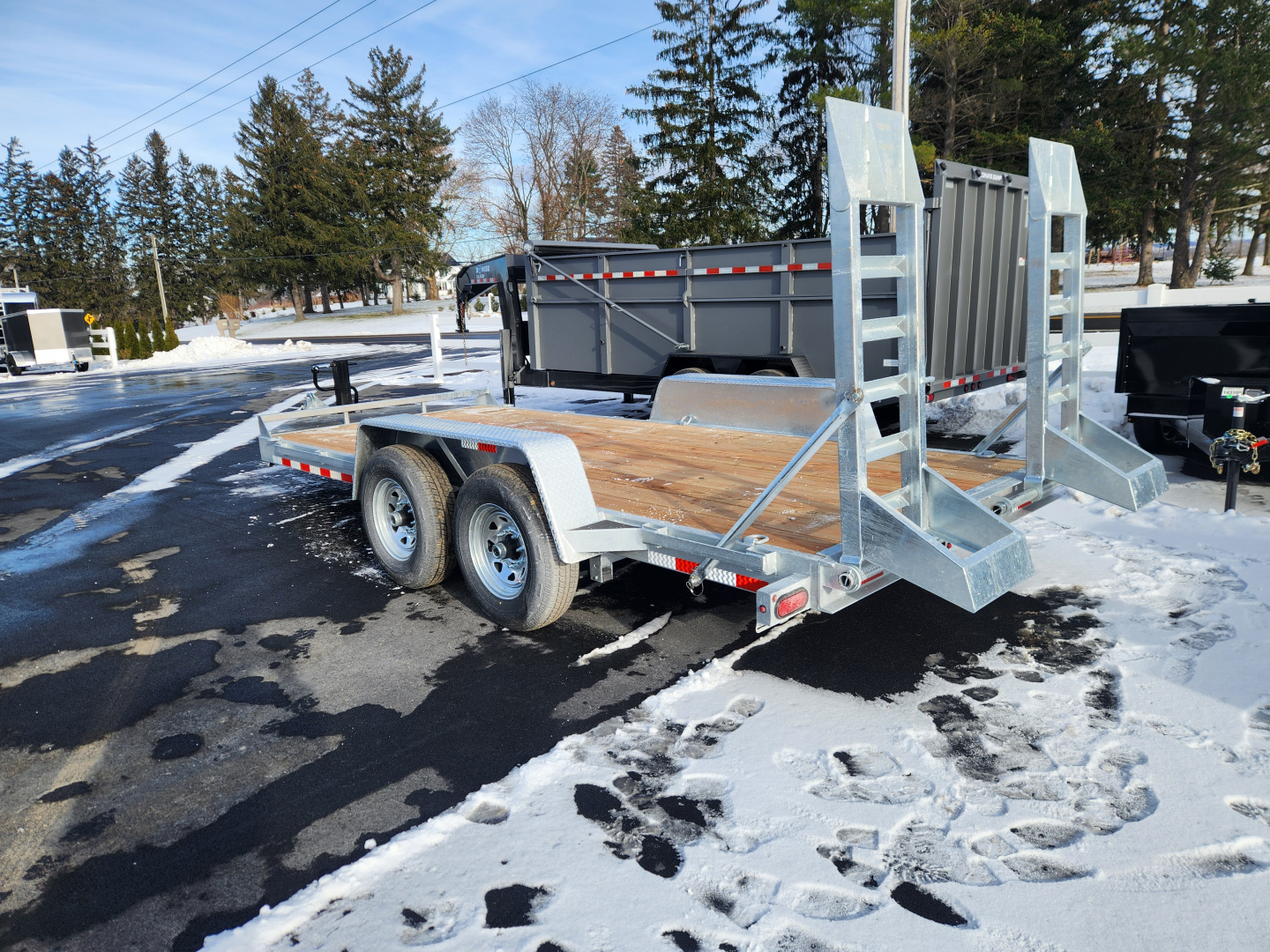 New 2026 BWISE EH14 82x16 14K Tandem Axle Equipment Trailer