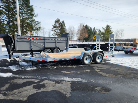 New 2026 BWISE EH14 82x16 14K Tandem Axle Equipment Trailer