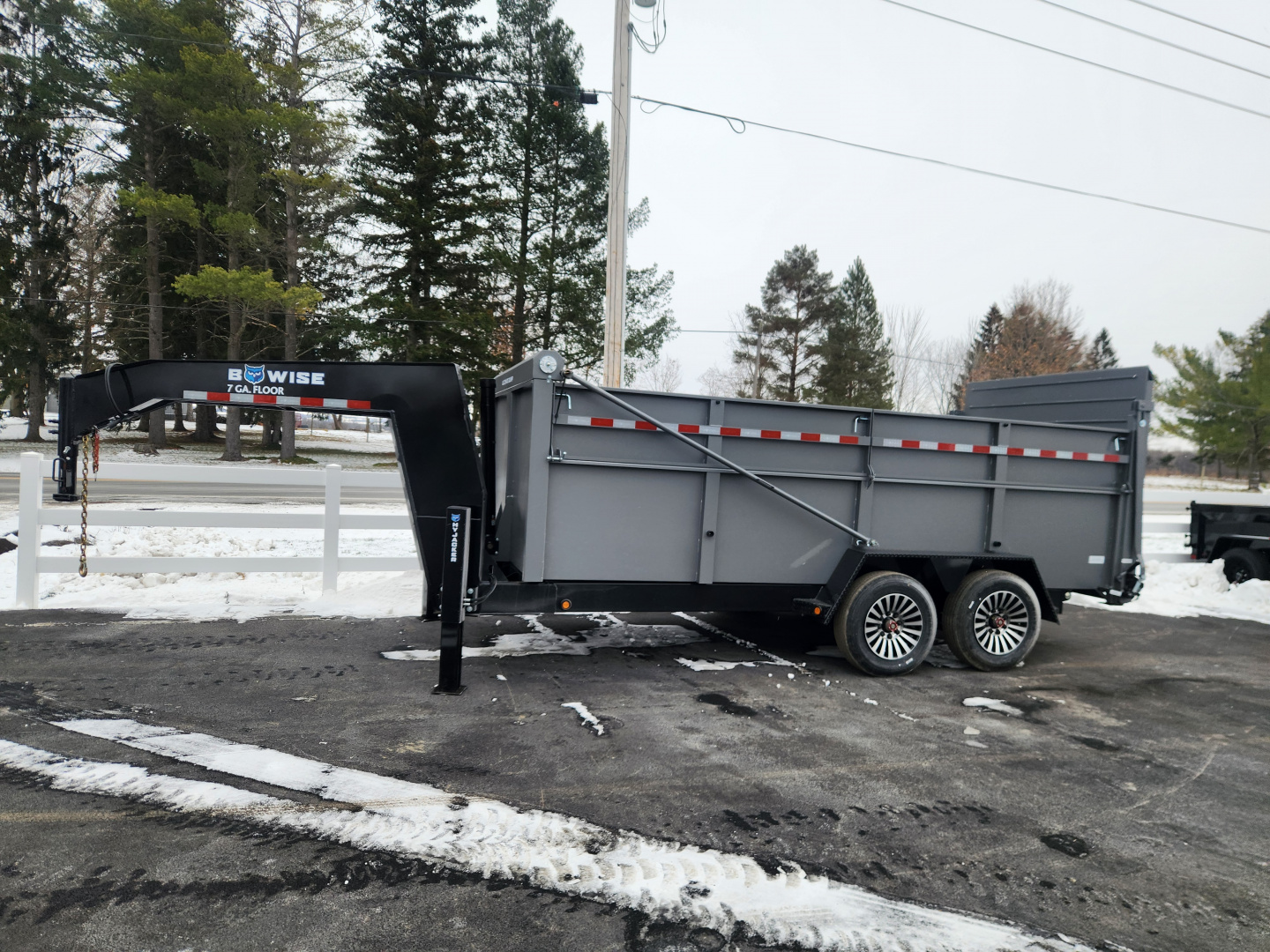 New 2026 BWISE DUTG17 82x16 17K Gooseneck Ultimate Dump Trailer