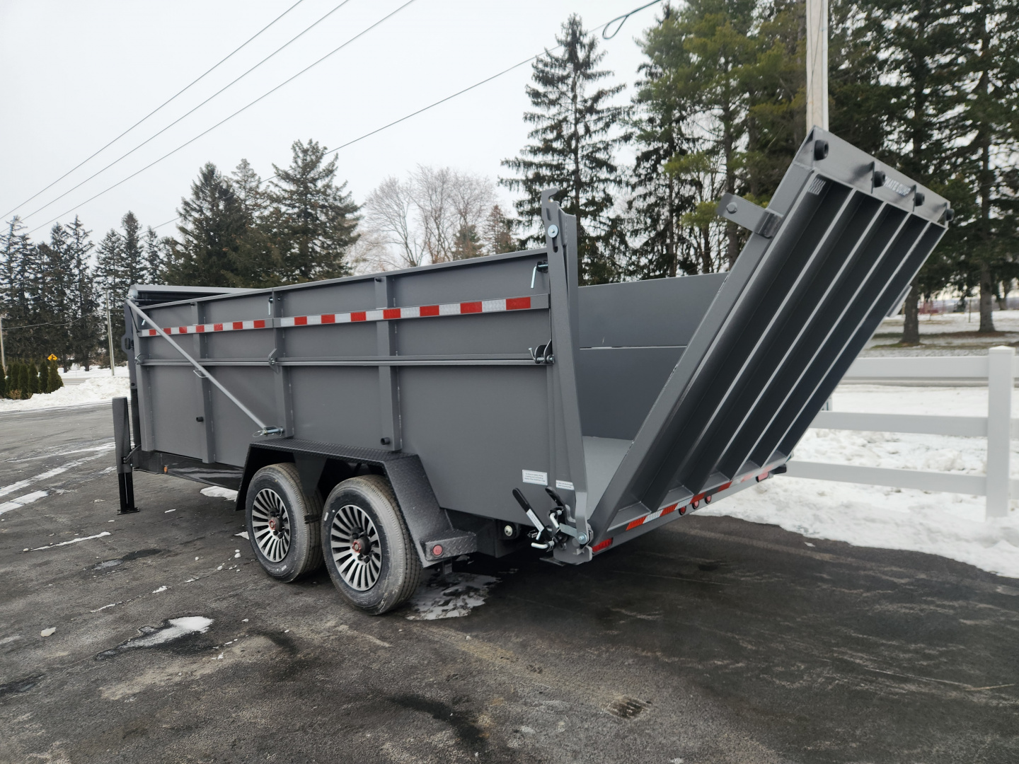 New 2026 BWISE DUTG17 82x16 17K Gooseneck Ultimate Dump Trailer