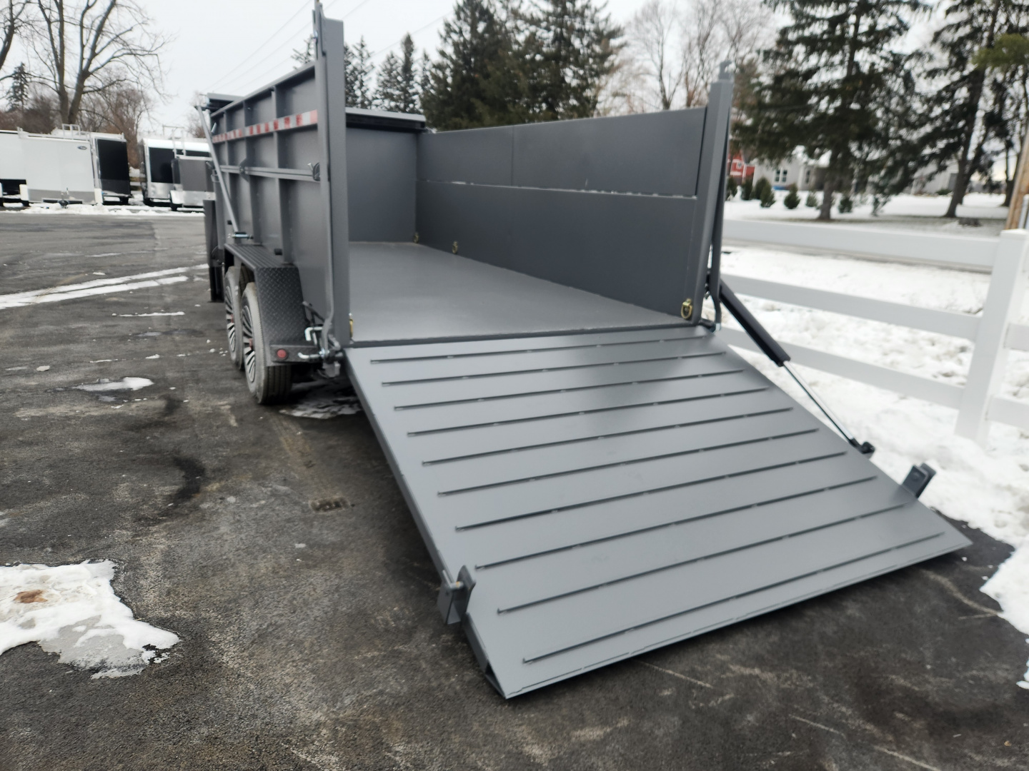 New 2026 BWISE DUTG17 82x16 17K Gooseneck Ultimate Dump Trailer