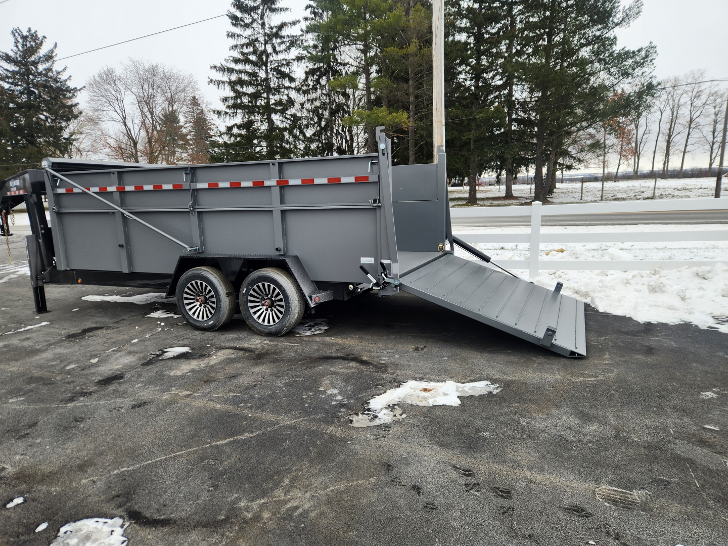 New 2026 BWISE DUTG17 82x16 17K Gooseneck Ultimate Dump Trailer