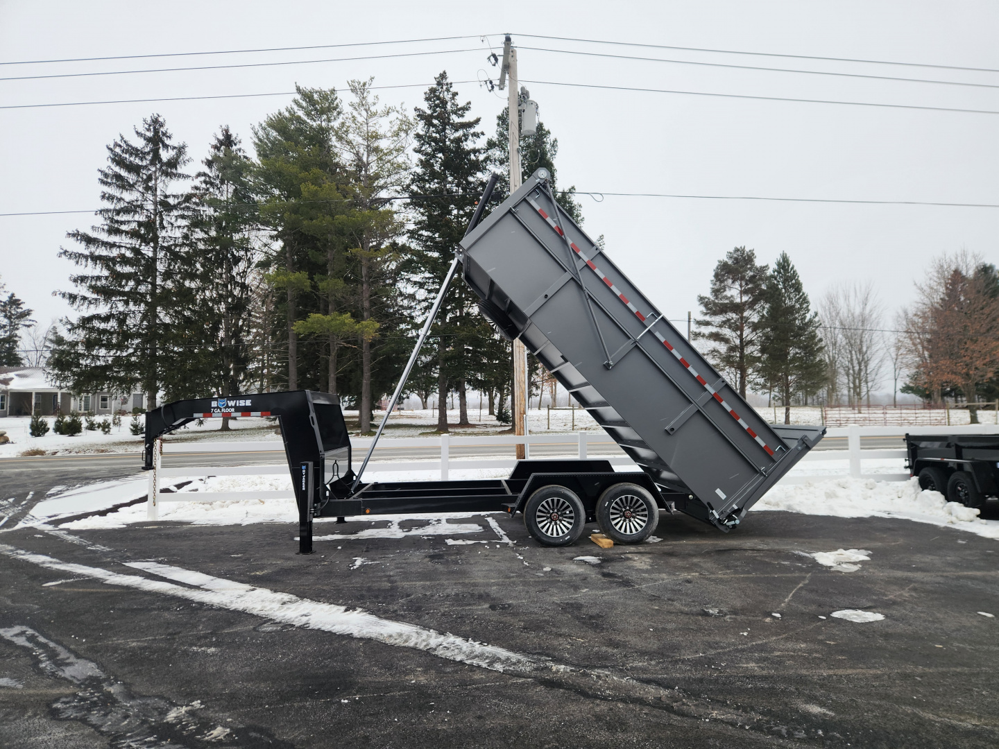 New 2026 BWISE DUTG17 82x16 17K Gooseneck Ultimate Dump Trailer