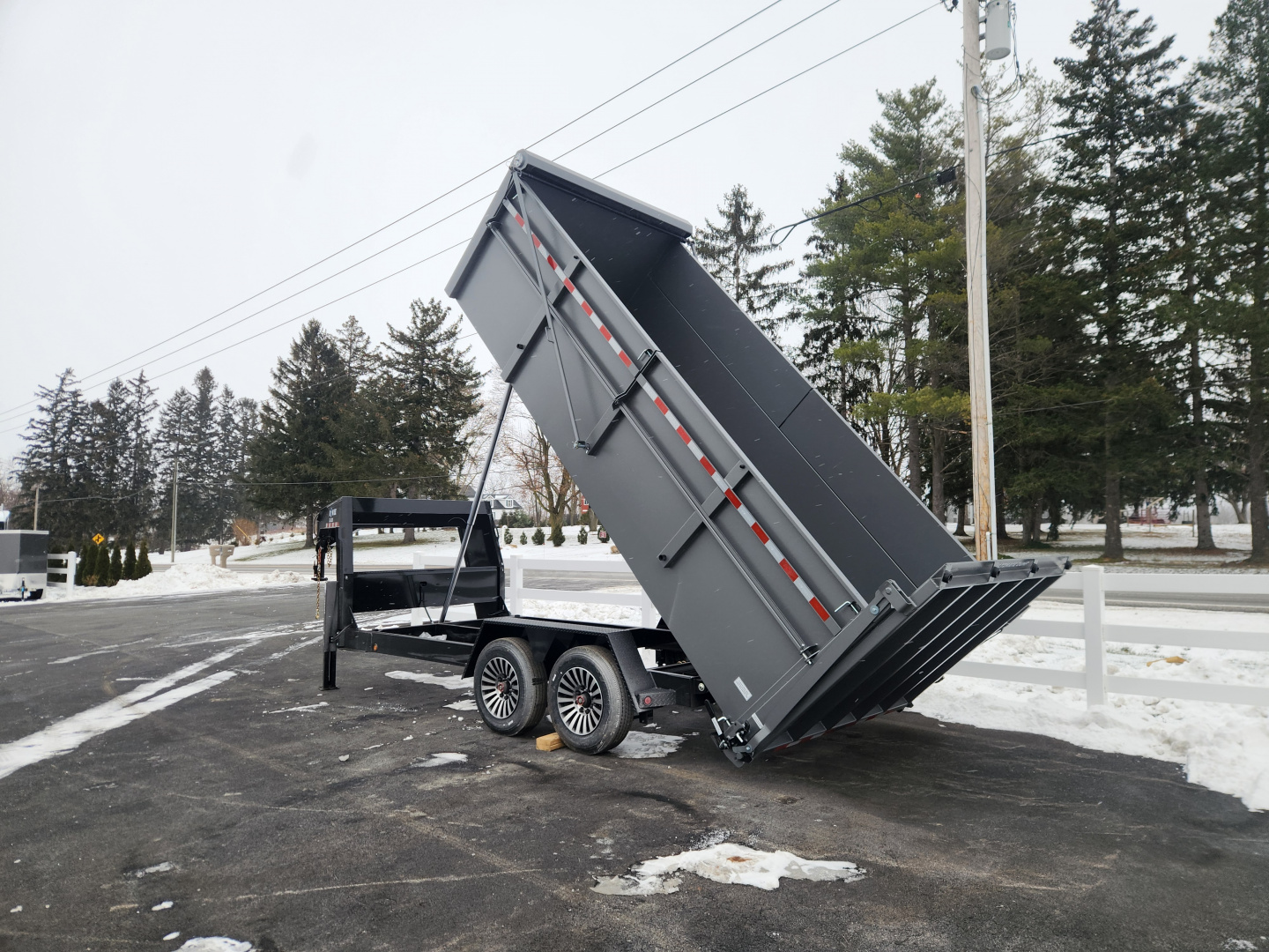 New 2026 BWISE DUTG17 82x16 17K Gooseneck Ultimate Dump Trailer