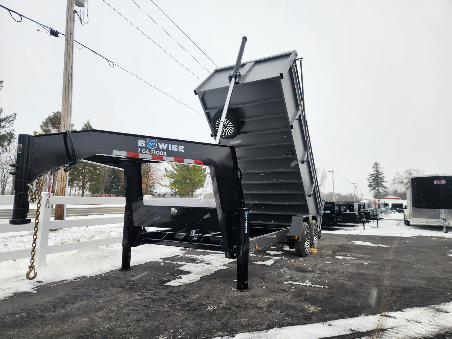 New 2026 BWISE DUTG17 82x16 17K Gooseneck Ultimate Dump Trailer