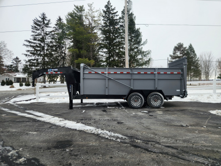 New 2026 BWISE DUTG17 82x16 17K Gooseneck Ultimate Dump Trailer