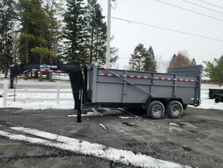 New 2026 BWISE DUTG17 82x16 17K Gooseneck Ultimate Dump Trailer