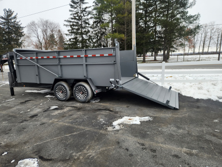 New 2026 BWISE DUTG17 82x16 17K Gooseneck Ultimate Dump Trailer