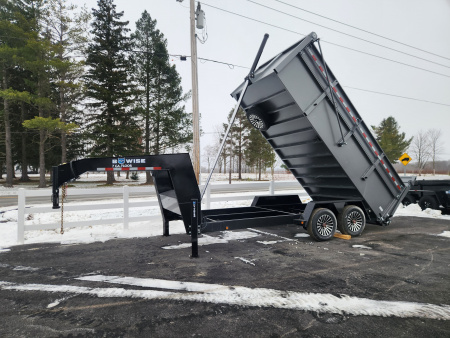 New 2026 BWISE DUTG17 82x16 17K Gooseneck Ultimate Dump Trailer