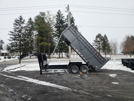 New 2026 BWISE DUTG17 82x16 17K Gooseneck Ultimate Dump Trailer