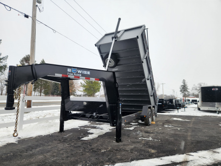 New 2026 BWISE DUTG17 82x16 17K Gooseneck Ultimate Dump Trailer