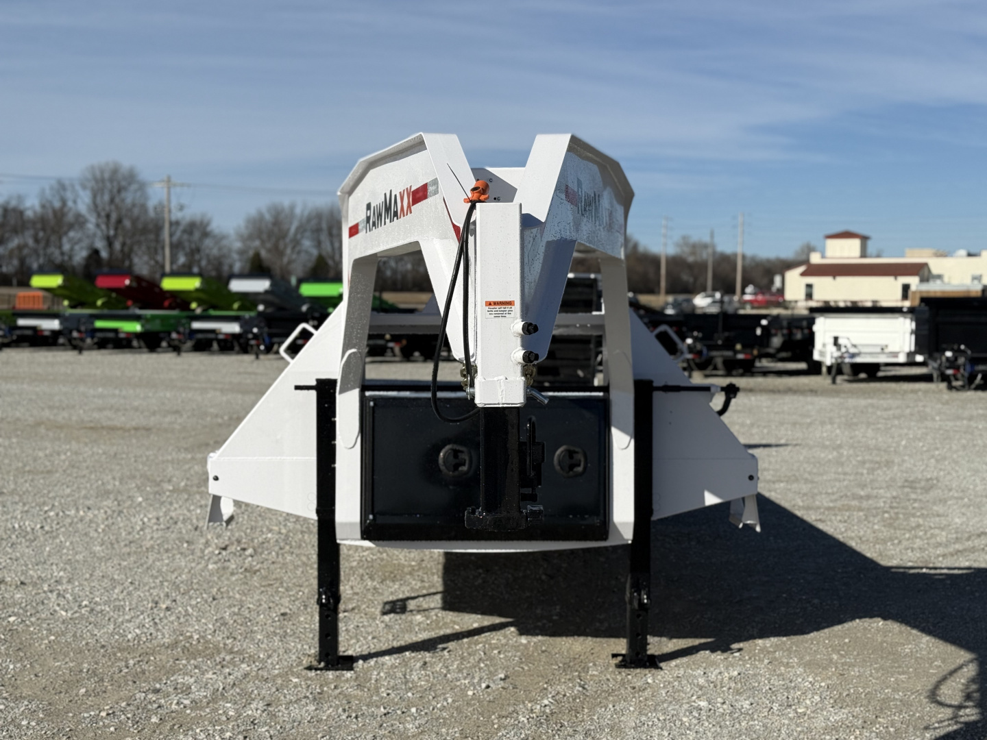 New 2026 RawMaxx FDX 102X25 12K HYD. DISC BRAKE/ MAXX RAMPS/ 14PLY TIRES 24K GVWR GOOSENECK Flatbed Trailer