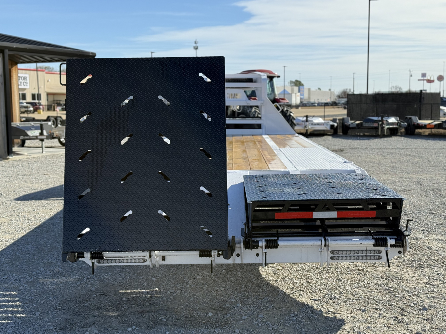 New 2026 RawMaxx FDX 102X25 12K HYD. DISC BRAKE/ MAXX RAMPS/ 14PLY TIRES 24K GVWR GOOSENECK Flatbed Trailer