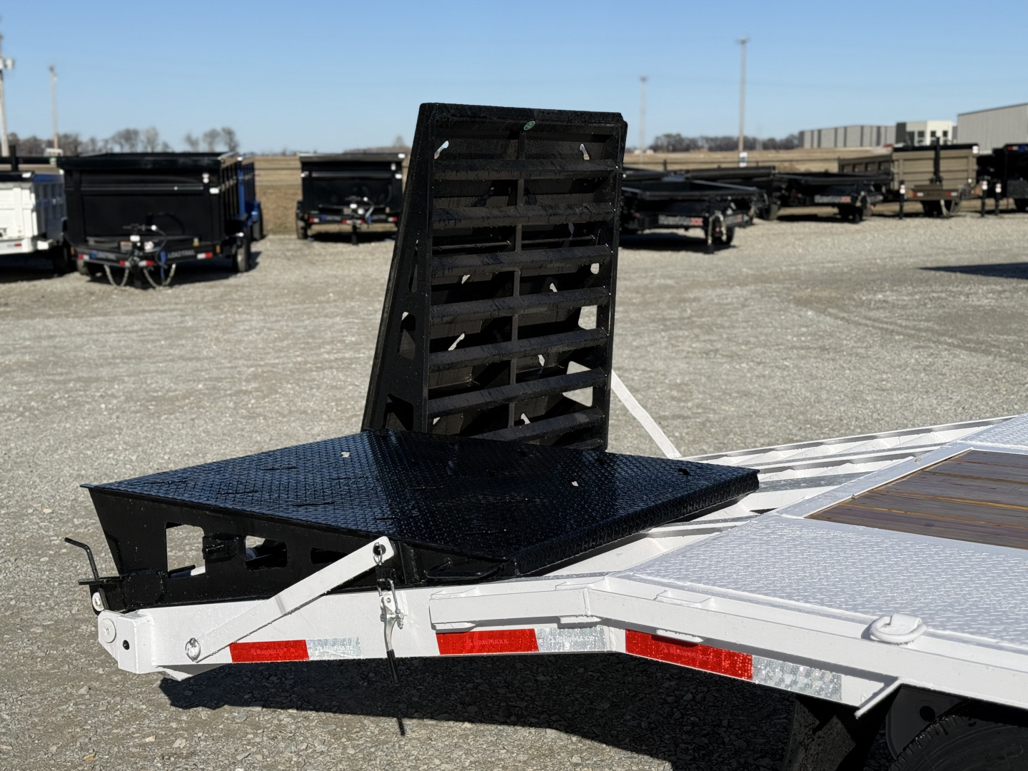 New 2026 RawMaxx FDX 102X25 12K HYD. DISC BRAKE/ MAXX RAMPS/ 14PLY TIRES 24K GVWR GOOSENECK Flatbed Trailer